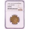 Image 1 : AH451-492 Ghaznavid Dinar A-1637 Ibrahim Gold Coin NGC Genuine