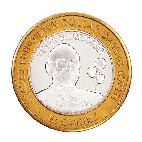 .999 Fine Silver El Cortez Hotel & Casino Las Vegas $10 Limited Edition Gaming Token