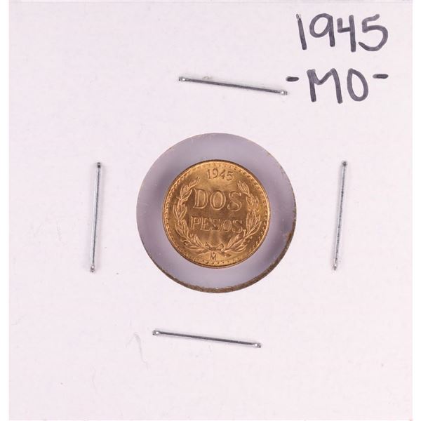 1945 Mexico Dos Pesos Gold Coin