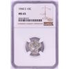 Image 1 : 1944-S Mercury Dime Coin NGC MS65