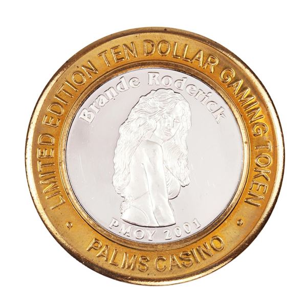 .999 Silver Palms Casino Las Vegas, NV $10 Casino Limited Edition Gaming Token