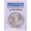 Image 1 : 1887 $1 Morgan Silver Dollar Coin PCGS MS64