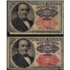 Image 1 : Lot of (2) 1874 Twenty-Five Cents Fifth Issue Fractional Currency Notes