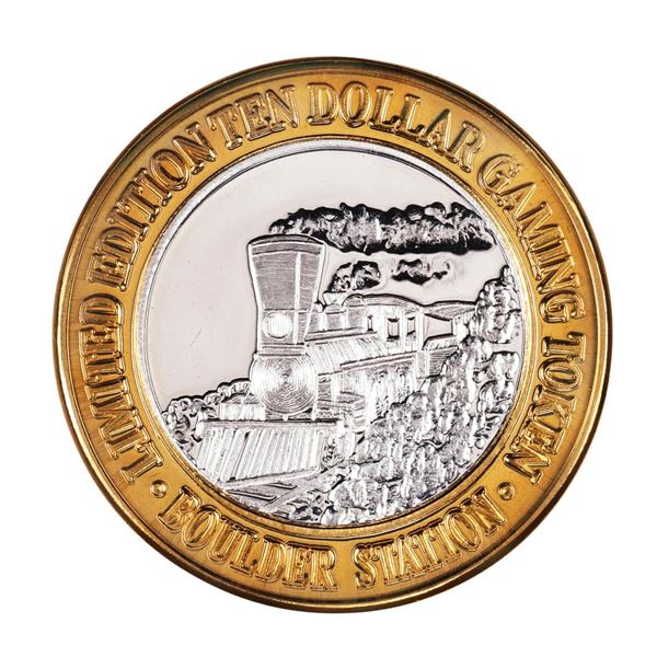 .999 Silver Boulder Station Hotel Casino Las Vegas, NV $10 Limited Casino Token