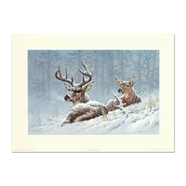 Fanning (1938-2014) "Bedded Down - Whitetail Deer" Limited Edition Lithograph