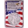 Image 1 : 2019-W $1 Proof American Silver Eagle Coin NGC PF70 Ultra Cameo Congratulations Flag