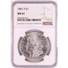 Image 1 : 1881-S $1 Morgan Silver Dollar Coin NGC MS61 Great Toning