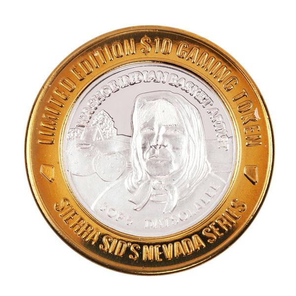 .999 Silver Sierra Sid's Sparks, Nevada $10 Casino Limited Edition Gaming Token