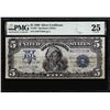 Image 1 : 1899 $5 Indian Chief Silver Certificate Note Fr.281 PMG Very Fine 25