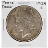 Image 1 : 1934-S $1 Peace Silver Dollar Coin