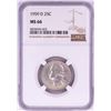 Image 1 : 1959-D Washington Quarter Coin NGC MS66