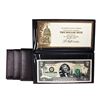 Image 1 : Lot of (4) 2003A $2 Federal Reserve Notes Uncirculated in Leather Envelope