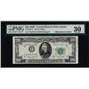 Image 1 : 1950C $20 Federal Reserve Note Mismatched Serial Number ERROR PMG Very Fine 30