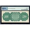 Image 2 : 1863 $20 Legal Tender Note Fr.126b PMG Choice About Uncirculated 58EPQ