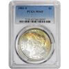 Image 1 : 1881-S $1 Morgan Silver Dollar Coin PCGS MS65 Nice Toning