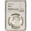 Image 1 : 1879-CC $1 Morgan Silver Dollar Coin NGC MS63