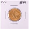 Image 1 : 1899 $5 Liberty Head Half Eagle Gold Coin