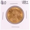 Image 1 : 1882 $10 Liberty Head Eagle Gold Coin