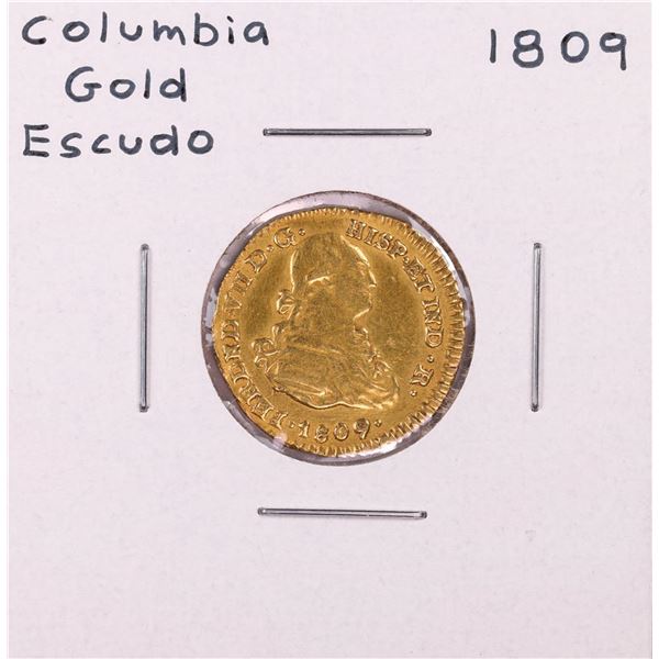 1809 Columbia Escudo Gold Coin