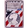 Image 1 : 2018-W $1 Proof American Silver Eagle Coin NGC PF69 Ultra Cameo Congratulations Flag