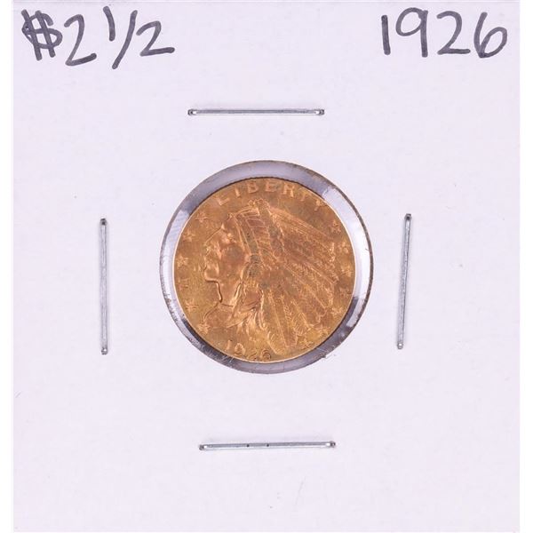 1926 $2 1/2 Indian Head Quarter Eagle Gold Coin