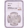 Image 1 : 1923-S $1 Peace Silver Dollar Coin NGC MS62