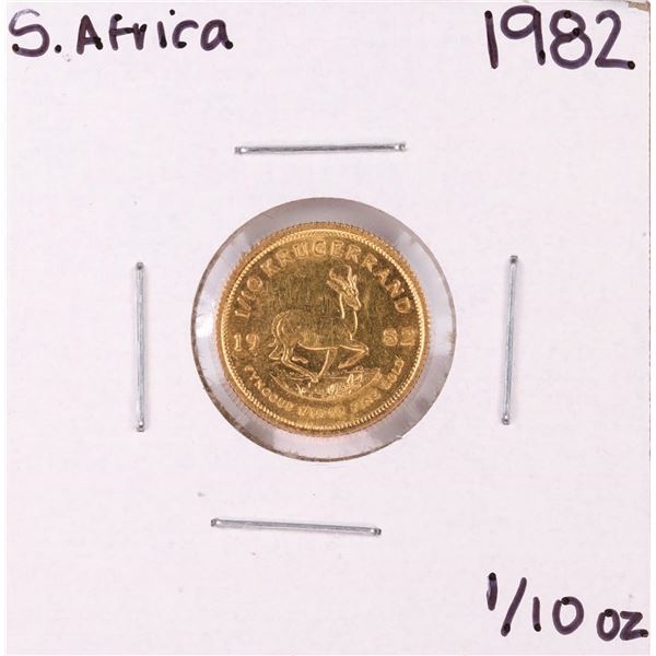 1982 South Africa 1/10 oz. Krugerrand Gold Coin