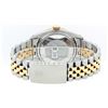 Image 7 : Rolex Men's Two Tone Blue Vignette VS Diamond Oyster Perpetual Datejust Wristwatch