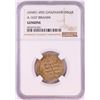 Image 1 : AH451-492 Ghaznavid Dinar A-1637 Ibrahim Gold Coin NGC Genuine