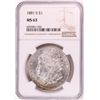 Image 1 : 1881-S $1 Morgan Silver Dollar Coin NGC MS63 Nice Toning