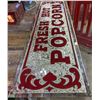 Image 2 : Painted Glass Popcorn Sign.-  57" x 15" | 10lb