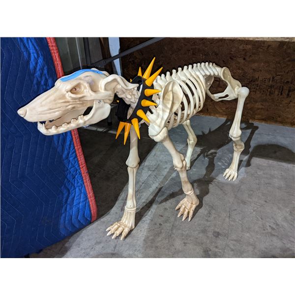 Reproduction dog statue skeleton