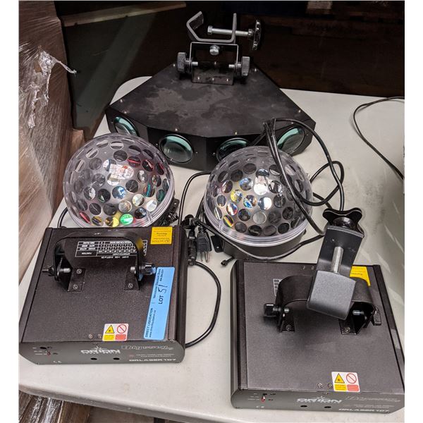 Lightings from production office (strobe lights and other lighting devices)