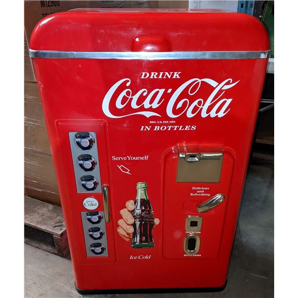 Paul Flum Coke cooler (Never used) - only for store fronts (1994-1998) - 35  H x 13  D x 21  W