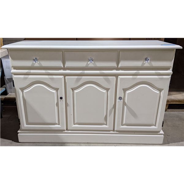 White cabinet from the chilling adventures - 49" L x 17" D x 32" H