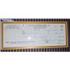 Image 2 : Carlo Gambino framed memrobilia - Authentic signed check, mug shot and a replica of his gun