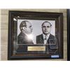Image 1 : AL 'Scarface' CAPONE framed picture with description printed on brass plates