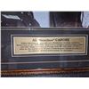 Image 2 : AL 'Scarface' CAPONE framed picture with description printed on brass plates
