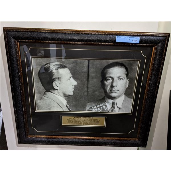 Frank Costello framed picture - 25"x29"