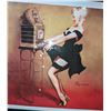 Image 2 : Gil Elvgren print of a pin up girl and slot machine - 21"x27"