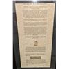 Image 2 : Frank Costello Framed memorabilia - 39"x15"
