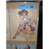 Image 2 : Six salesman samples for calendars of Joel Algren pinup portrait - 24" x 22"