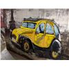 Image 2 : Moe's Metallic Car with Eiffer Tower Painting Wall Decor approx 47" x 32"