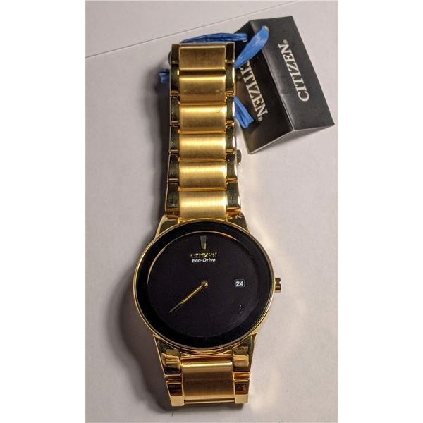 Citizen Gold Color Watch Stainless Steel AU1062-56E (value $325)