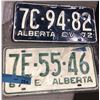 Image 1 : Two Alberta number plates