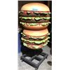 Image 2 : Stack of hamburgers on wheels Mcdonalds Big Mac - 62" H 28" diameter