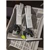 Image 2 : Miscellaneous electronic items and buckets string lights and baskets from the Scifi show