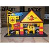 Image 1 : Pennzoil service station diorama with vintage looking oil truck