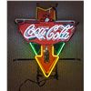 Image 1 : Collectible Coca-Cola neon sign triangular - 20" H x 16" W