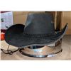 Image 1 : Cowboy hat and miscellaneous lid with skull head